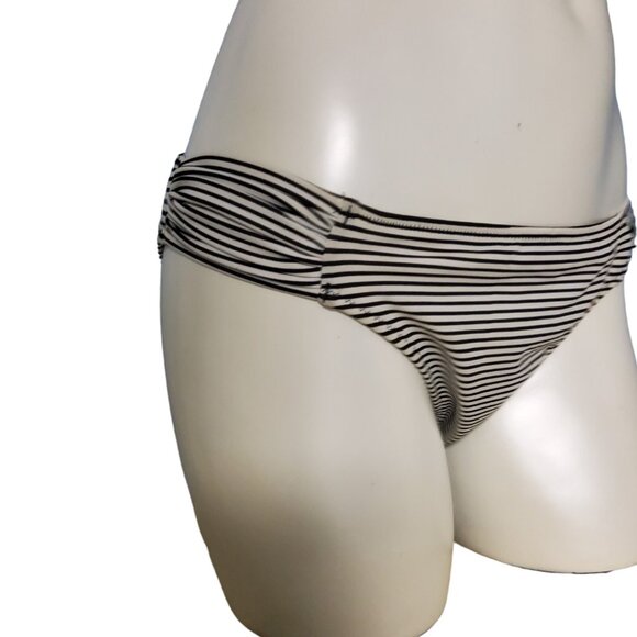 Victoria's Secret Swimwear Bikini Bottom Women Size Medium Striped The Knockout - Picture 2 of 9